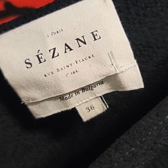 Sezane Claudia Embroidered Sleeve Top - Picture 5 of 9